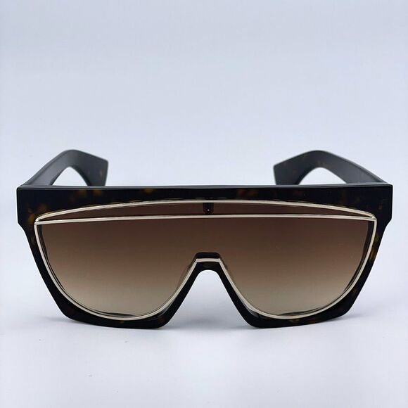 NEW Loewe LW40012F FILIPA MASK 52F Shiny Havana Brown Shield Women Sunglasses - Picture 2 of 10